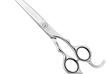 Henbor Infinity Pet Line Curved Scissors – 7.5 Inch Professional Grooming Shears, Ergonomic Design