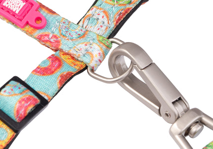 Max&Molly Cat Harness and Leash Set – Donut Pattern, Adjustable, Comfortable Design