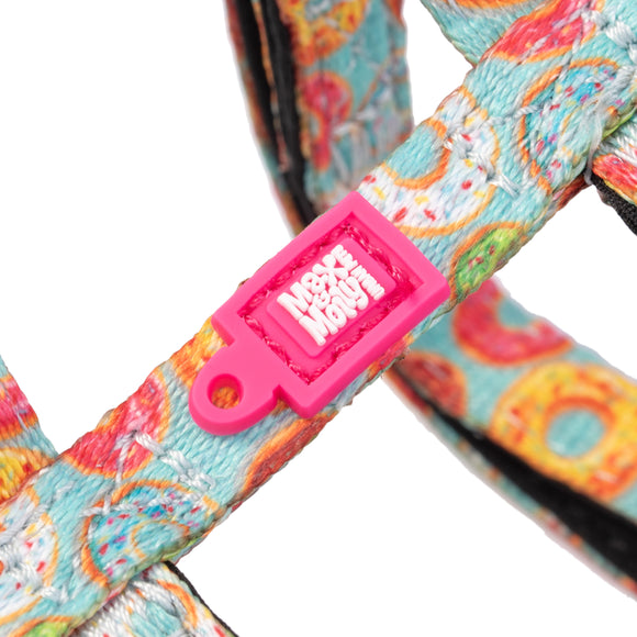 Max&Molly Cat Harness and Leash Set – Donut Pattern, Adjustable, Comfortable Design