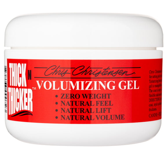 Chris Christensen Thick N Thicker Volumizing Gel 227g – Lightweight Styling Formula Adds Fullness and Shape