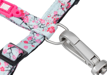 Max&Molly Cat Harness and Leash Set – Cherry Blossom Pattern, Adjustable, Comfortable Fit