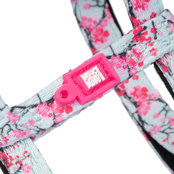 Max&Molly Cat Harness and Leash Set – Cherry Blossom Pattern, Adjustable, Comfortable Fit