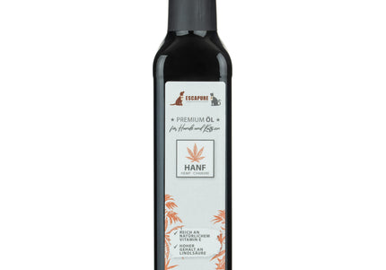 Escapure Premium Hanföl 250ml – Cold-Pressed Hemp Oil, Nutrient-Rich Formula, Limited Promotion