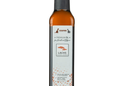 Escapure Premium Lachs Oil 250ml – Pure Salmon Oil Supplement, Rich in Omega-3 and Omega-6
