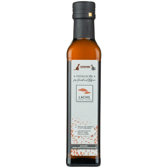 Escapure Premium Lachs Oil 250ml – Pure Salmon Oil Supplement, Rich in Omega-3 and Omega-6