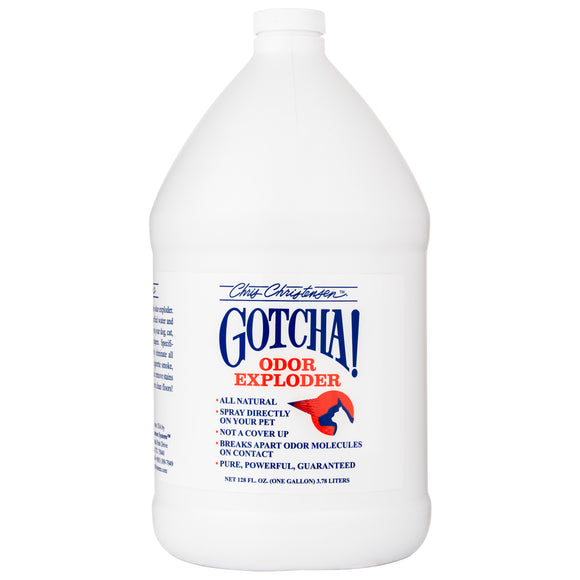 Chris Christensen Gotcha! Odor Exploder – Natural Odor Eliminator, Large 3.8L, Fast-Acting Formula