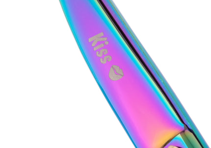 Geib Gold Rainbow Kiss Curved Scissors – 8.5in Micro-Bevel Blades with Premium Rainbow Finish