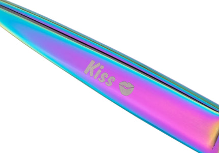 Geib Gold Rainbow Kiss Straight Scissors – Micro-Bevel Edge, 7.5in, Premium Rainbow Finish
