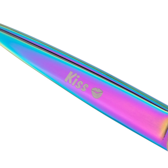 Geib Gold Rainbow Kiss Straight Scissors – Micro-Bevel Edge, 7.5in, Premium Rainbow Finish