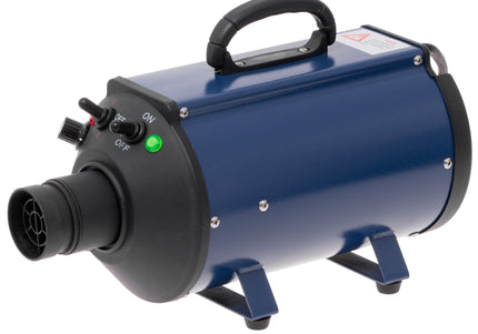 Blovi DoubleBlaster 2200W Grooming Dryer – Stand Model with Adjustable Airflow and Two-Stage Heater, Navy Blue
