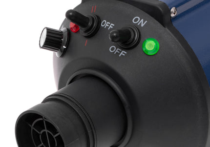 Blovi DoubleBlaster 2200W Grooming Dryer – Stand Model with Adjustable Airflow and Two-Stage Heater, Navy Blue