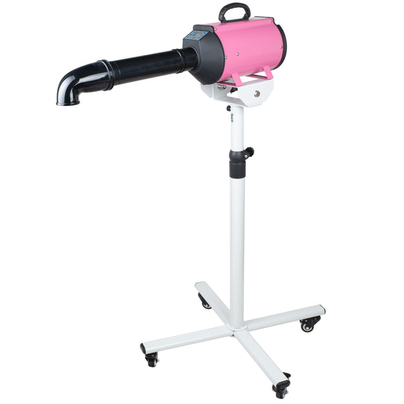 Blovi Canves 2200W High-Power Dryer – Modern LCD Display, Adjustable Stand, Pink