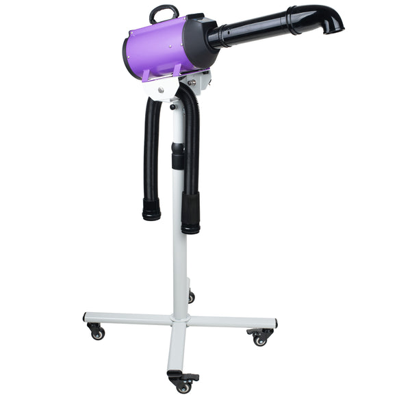 Blovi Canves 2200W Grooming Dryer – Modern LCD Display, Adjustable Stand, Purple Finish