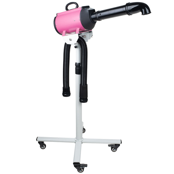 Blovi Canves 2200W High-Power Dryer – Modern LCD Display, Adjustable Stand, Pink