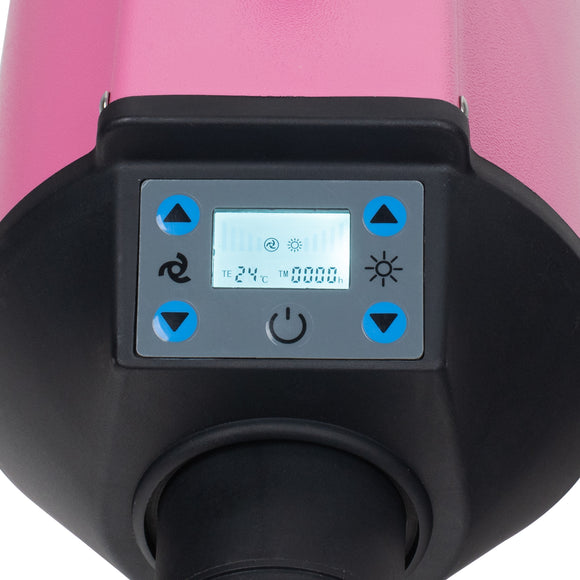Blovi Canves 2200W High-Power Dryer – Modern LCD Display, Adjustable Stand, Pink
