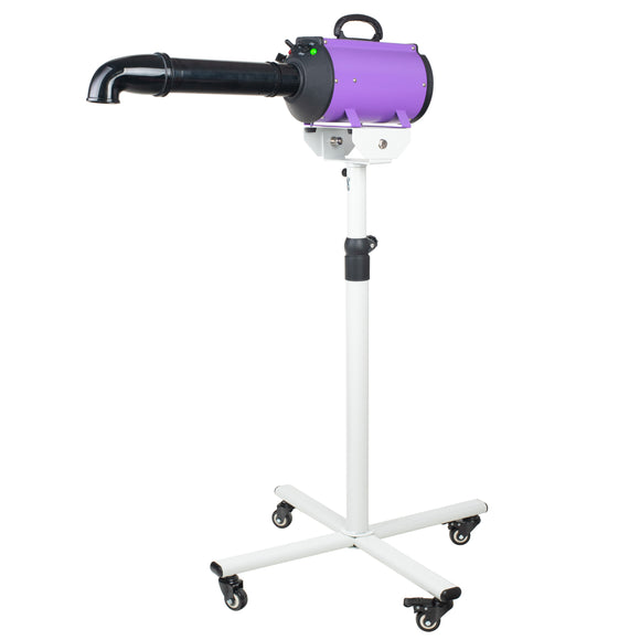 Blovi DoubleBlaster 2200W Grooming Dryer – Adjustable Stand, Smooth Airflow, Two-Stage Heater, Purple