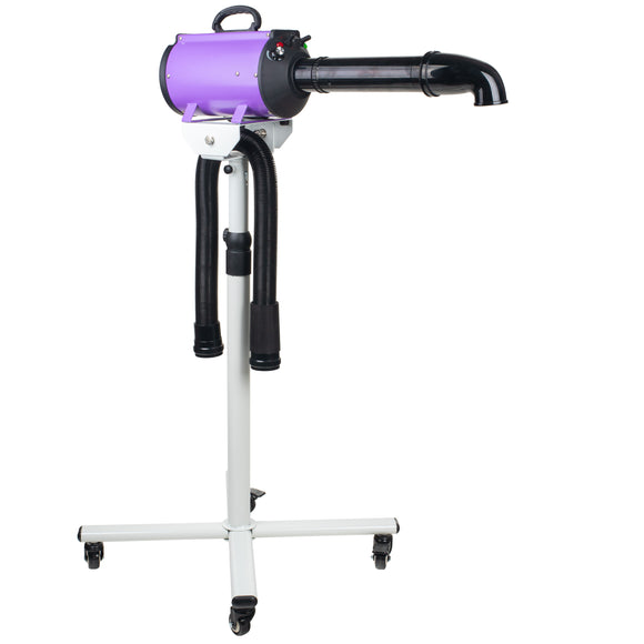 Blovi DoubleBlaster 2200W Grooming Dryer – Adjustable Stand, Smooth Airflow, Two-Stage Heater, Purple