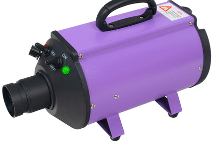 Blovi DoubleBlaster 2200W Grooming Dryer – Adjustable Stand, Smooth Airflow, Two-Stage Heater, Purple