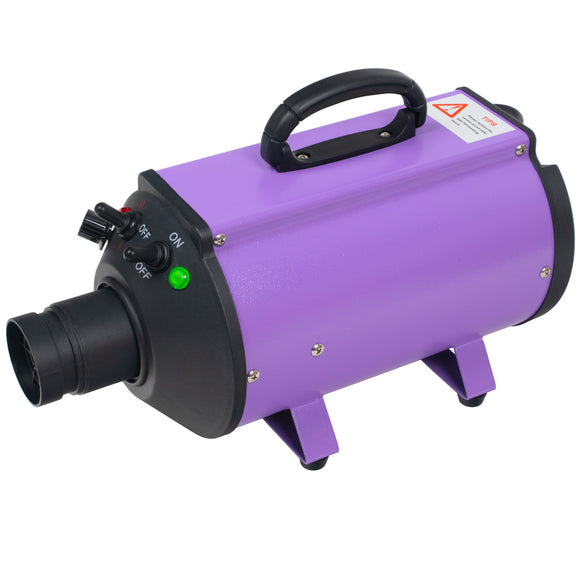 Blovi DoubleBlaster 2200W Grooming Dryer – Adjustable Stand, Smooth Airflow, Two-Stage Heater, Purple