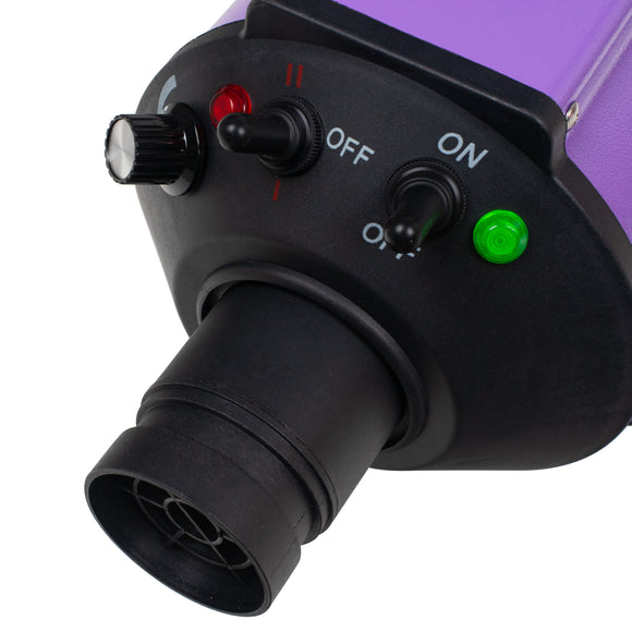 Blovi DoubleBlaster 2200W Grooming Dryer – Adjustable Stand, Smooth Airflow, Two-Stage Heater, Purple