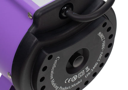 Blovi DoubleBlaster 2200W Table Dryer – Adjustable Airflow, Two-Stage Heater, Purple Finish