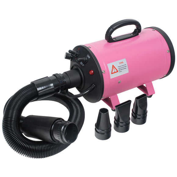 Blovi Harlan 2200W Professional Dog Dryer – Stationary High-Power Pink Model, 50 L/s Airflow