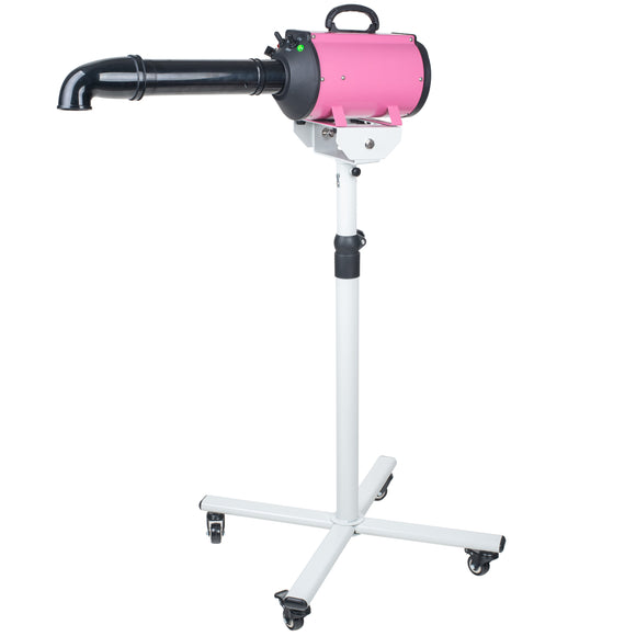 Blovi DoubleBlaster 2200W Grooming Dryer – Adjustable Stand, Two-Stage Heater, Smooth Airflow, Pink
