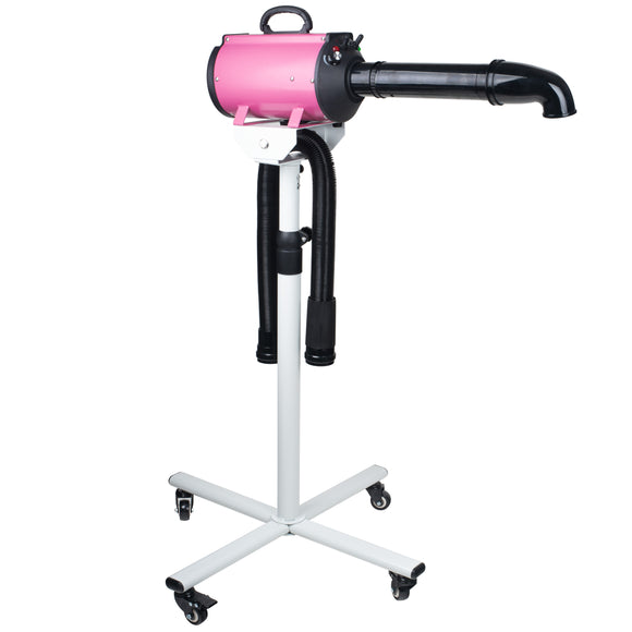 Blovi DoubleBlaster 2200W Grooming Dryer – Adjustable Stand, Two-Stage Heater, Smooth Airflow, Pink