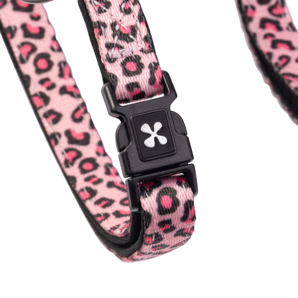 Max&Molly Cat Harness and Leash Set – Pink Leopard Pattern, Adjustable Comfort Design