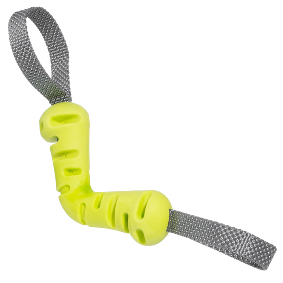 Nuzzle Puzzle Fling N Forage Dart 30cm Rubber Toy – Handles, Treat Dispensing, Interactive Play