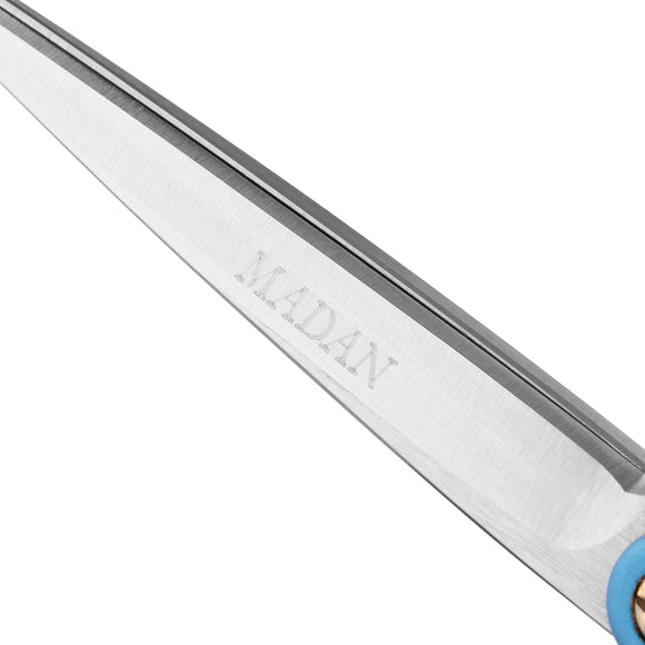 Madan Straight Grooming Scissors 6.5" – Ultra-Light Japanese Steel, Aluminum Handle, Purple