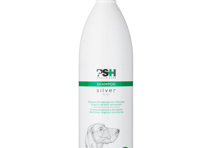 PSH Pure Silver Shampoo – Dermatological Formula with Silver, 1L, Gentle Cleansing and Shine