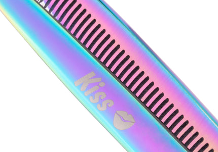 Geib Gold Rainbow Kiss Thinning Shears 6.5" – Single-Sided, 42 Teeth, Premium Rainbow Finish