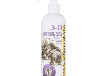 1 All Systems 3D Volumizing Spray 355ml – Lightweight Lift Formula for Fuller, Textured Coats