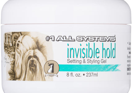 1 All Systems Invisible Hold Setting & Styling Gel 237ml – Lightweight Non-Flaking Formula for Lasting Style