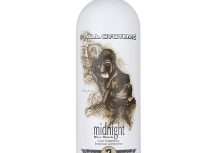 1 All Systems Color Enhancing Botanical Conditioner Midnight 473ml – Deep Nourishing Formula, Intensifies Dark Coats
