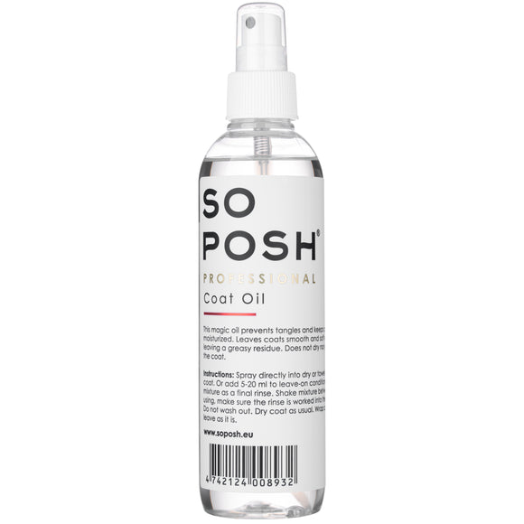 So Posh Coat Oil – Lightweight Conditioning Formula, Eases Combing and Enhances Shine, 250ml