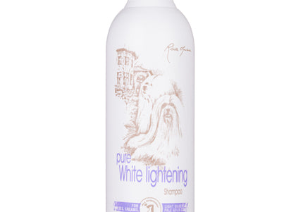 1 All Systems Pure White Lightening Shampoo – Brightening Formula for White and Light Coats, 250ml