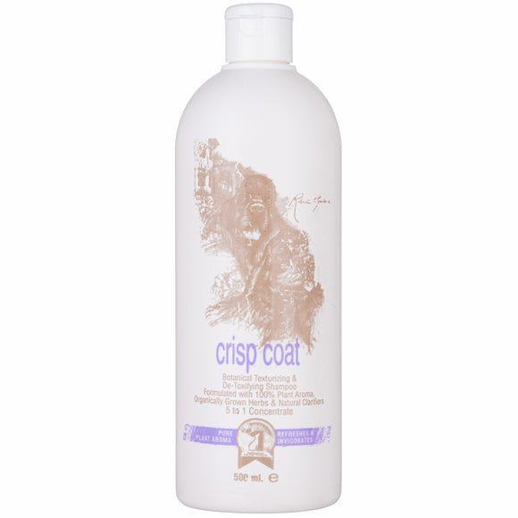 1 All Systems Crisp Coat Botanical Shampoo – 500ml, Enriched Formula for Wire and Short Coats