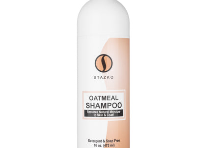 Stazko Oatmeal Shampoo – Soothing Moisturizing Concentrate, 1:7 Dilution, 473ml Bottle