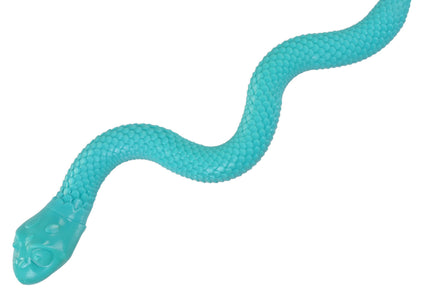 Flamingo Sneaky Snake Dog Toy – 42cm Rubber Treat Dispenser with Squeaker, Lime Green