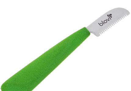 Blovi Professional Left Stripping Knife – Coarse Japanese Steel Blade with Ergonomic Foam Handle