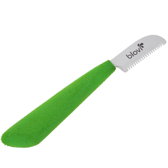 Blovi Professional Left Stripping Knife – Coarse Japanese Steel Blade with Ergonomic Foam Handle