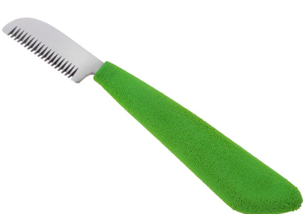 Blovi Professional Left Stripping Knife – Coarse Japanese Steel Blade with Ergonomic Foam Handle