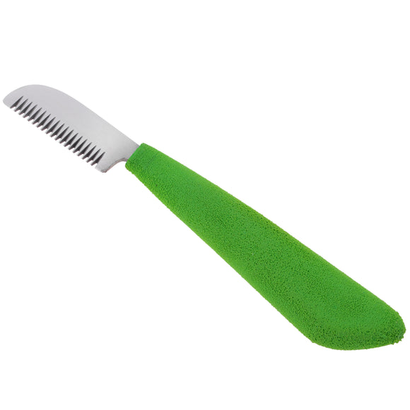 Blovi Professional Left Stripping Knife – Coarse Japanese Steel Blade with Ergonomic Foam Handle