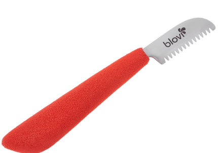 Blovi Professional Left Stripping Knife – Coarse Japanese Steel Blade with Ergonomic Foam Handle