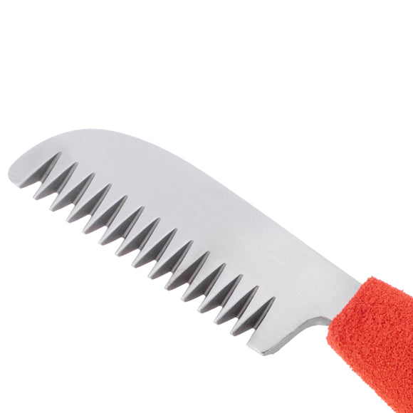 Blovi Professional Left Stripping Knife – Coarse Japanese Steel Blade with Ergonomic Foam Handle