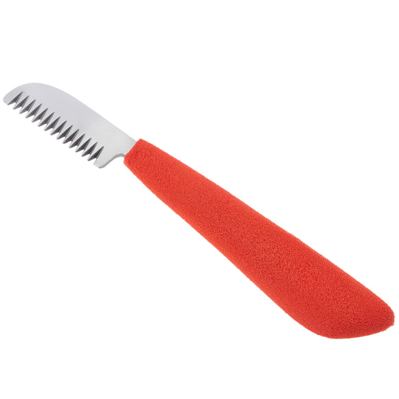 Blovi Professional Left Stripping Knife – Coarse Japanese Steel Blade with Ergonomic Foam Handle