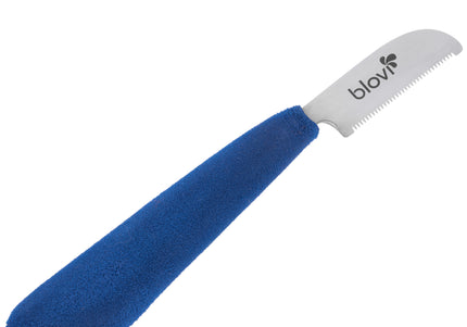 Blovi Professional Left Stripping Knife – Coarse Japanese Steel Blade with Ergonomic Foam Handle