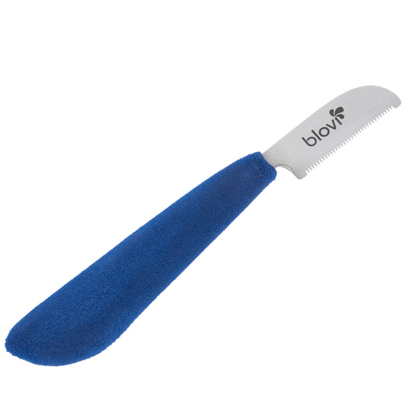 Blovi Professional Left Stripping Knife – Coarse Japanese Steel Blade with Ergonomic Foam Handle
